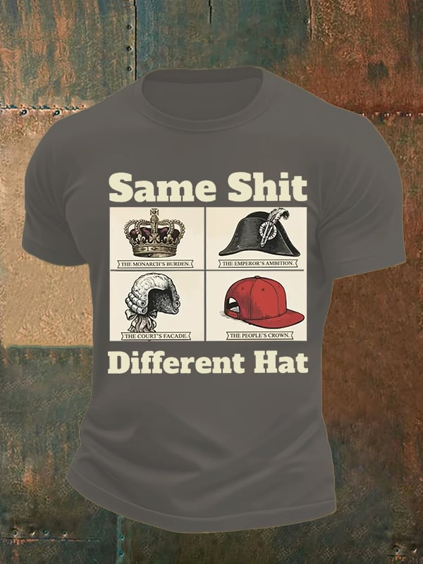 Men's Same Shit Different Hat FDT Print T-Shirt