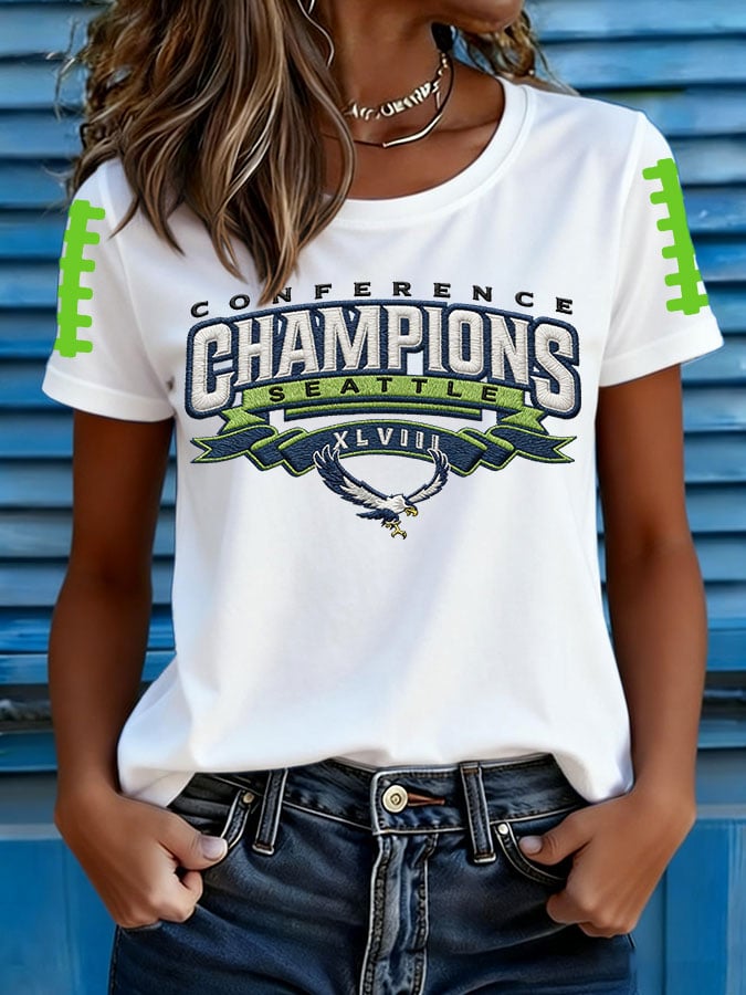Women's Football Print T-shirt