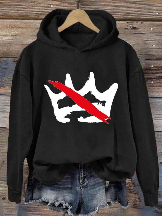 🔥Buy 3 Get 15% Off🔥Women's No Kings Print Hoodie