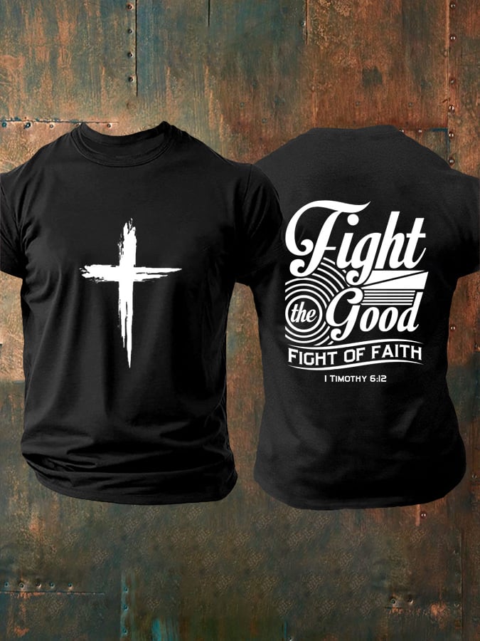🔥Buy 3 Get 15% Off🔥Men's Faith Printed Casual T-Shirt