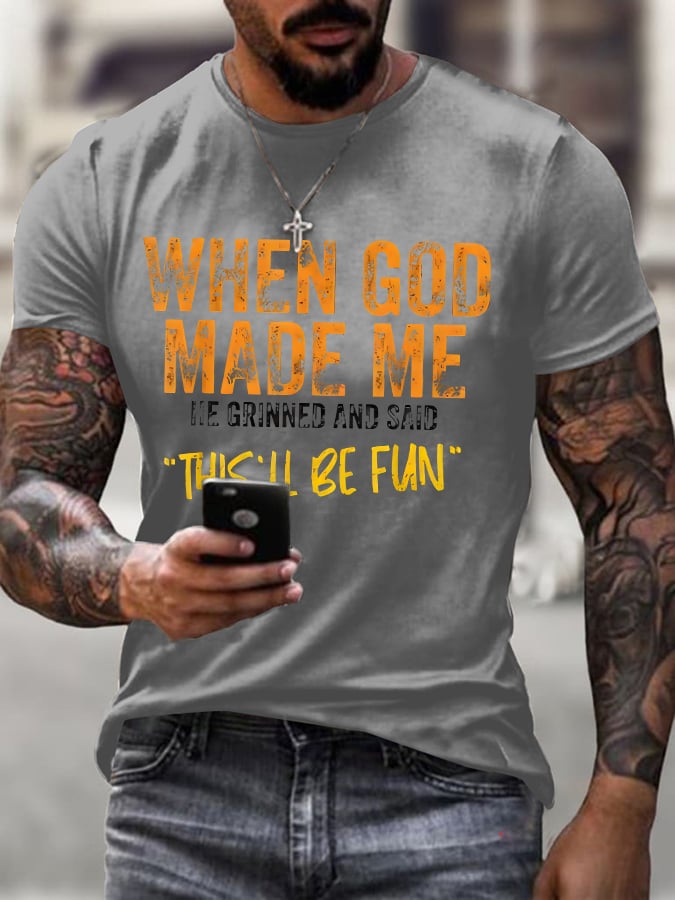 🔥Buy 3 Get 15% Off🔥Men'S Casual Faith Short-Sleeved T-Shirt