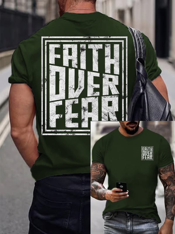 Men's Faith Overcomes Fear T-shirt