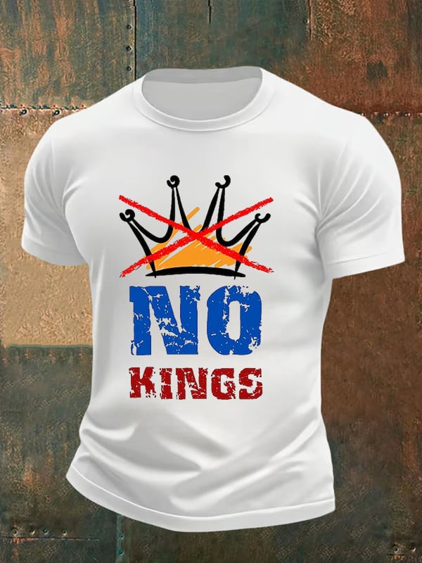 🔥Buy 3 Get 15% Off🔥Men's NO KINGS Print T-Shirt