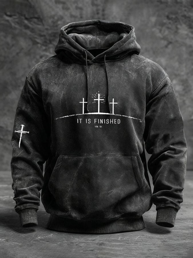 🔥Buy 3 Get 15% Off🔥Men's It Is Finished Vintage Hoodie
