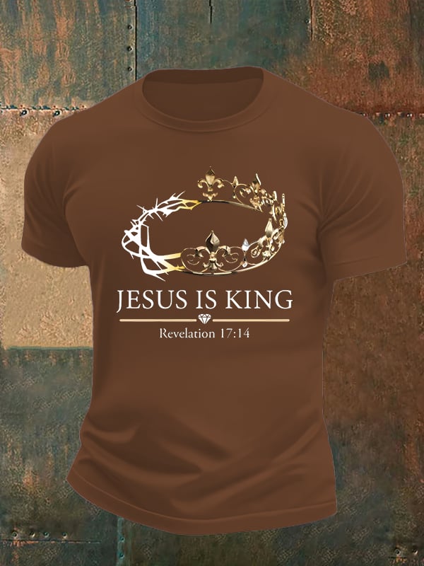 Men's Jesus Is King Christian T-Shirt