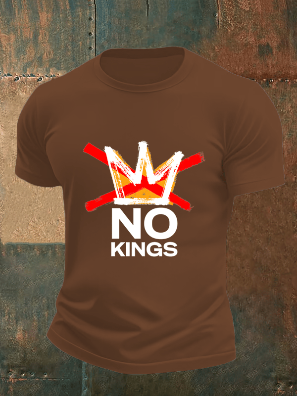 🔥Buy 3 Get 15% Off🔥Men's no kings in America print T-Shirt