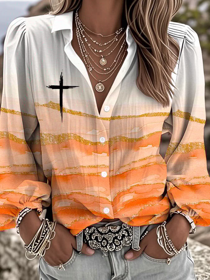 Women's Faith Print Shirt