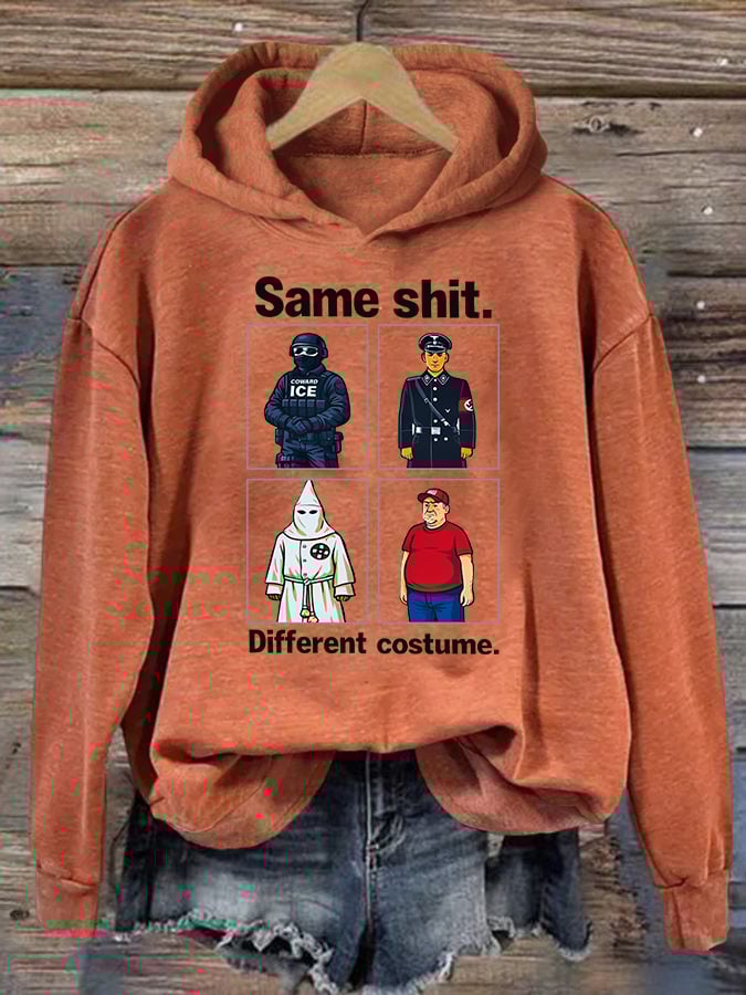 🔥Buy 3 Get 15% Off🔥Women's Same shit Different costume Print Hoodie