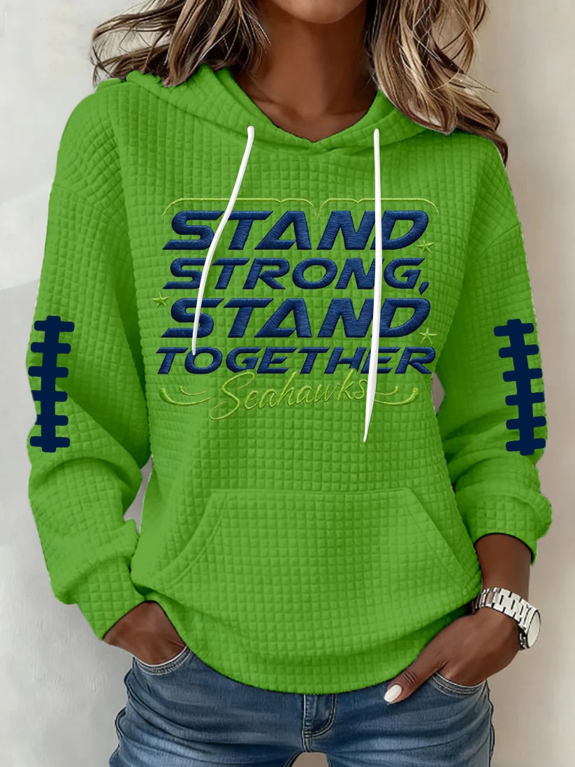 Women's Football Print Hoodie Sweatshirt