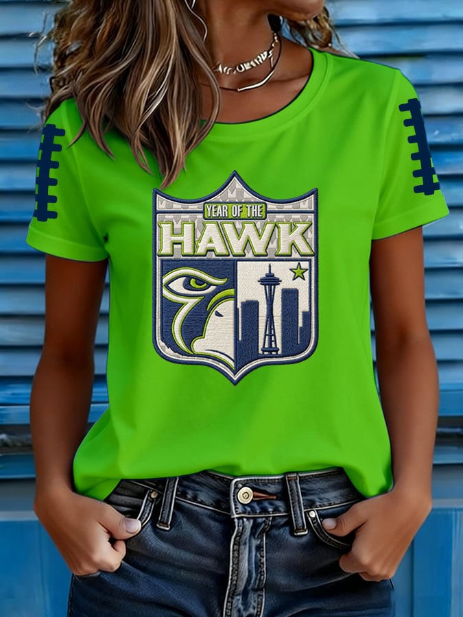 Women's Football Print T-shirt