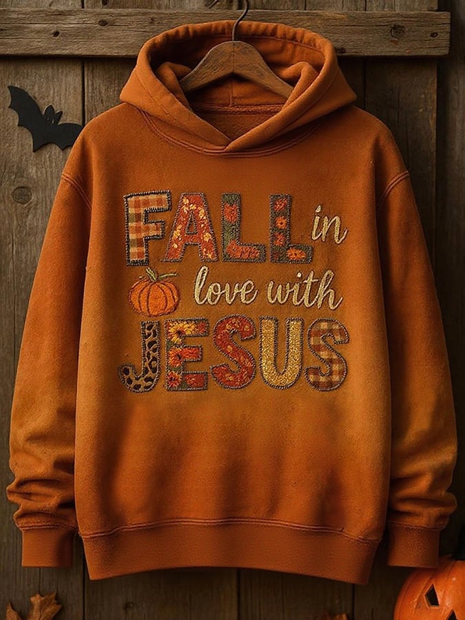 Women'S Casual Autumn Faith Warm Hoodie