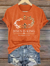 Women's  Jesus Is King Christian  T-Shirt