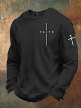 Men's faith Print Waffle T-Shirt