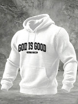 Men's Retro God Is Good All The Time Printed Hoodie