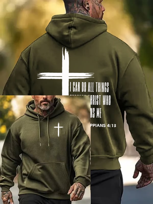 Men's Christian Faith Print Hoodie