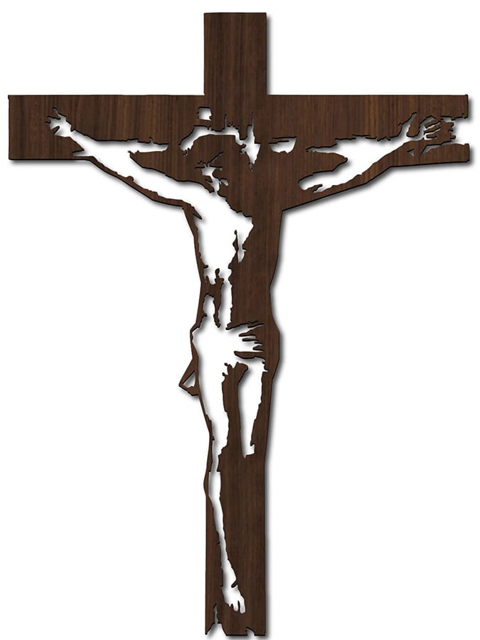 Women's Faith Vintage Handmade Double Layered Alloy Wooden Cross Necklace