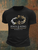 Men's  Jesus Is King Christian  T-Shirt