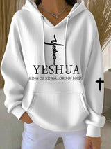 Women's Casual Faith Ribbed Hoodie
