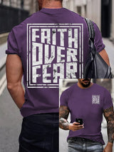 Men's  Faith Overcomes Fear T-shirt
