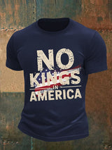 🔥Buy 3 Get 15% Off🔥Men's no kings in America print  T-Shirt