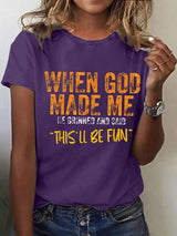 Women'S Casual Faith Short Sleeve T-Shirt
