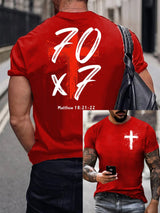 Men's Casual Printed Short-Sleeve T-Shirt