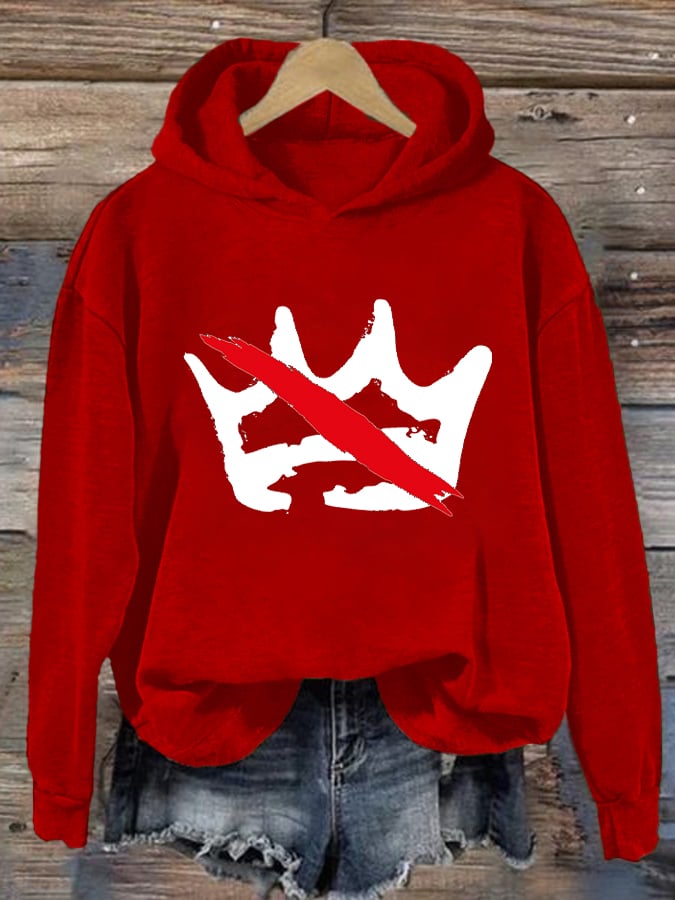 🔥Buy 3 Get 15% Off🔥Women's No Kings Print Hoodie