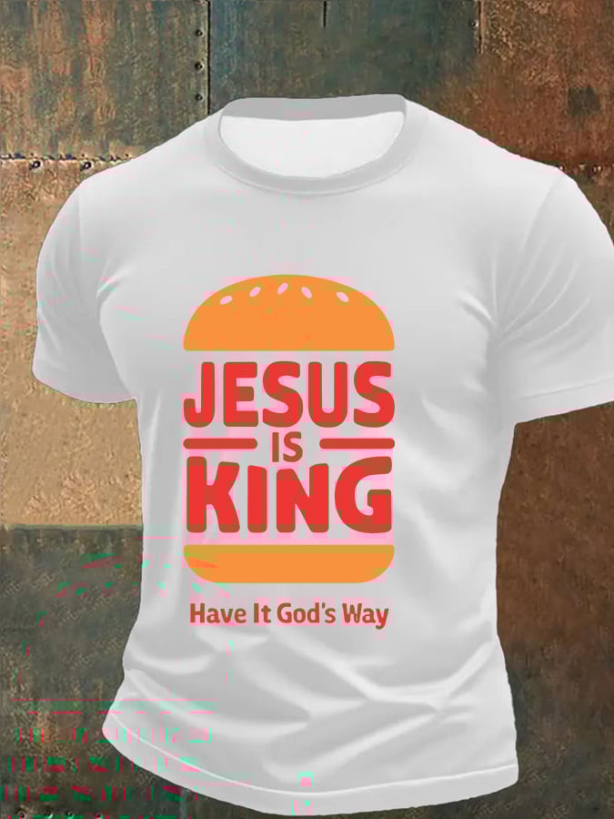 Men'S Casual Faith Short-Sleeved T-Shirt