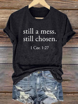 Women's casual faith is still in chaos, and printed T-shirts are still chosen