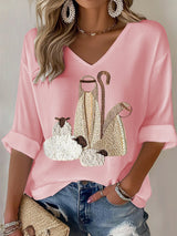 Women's Faith Print Waffle T-shirt