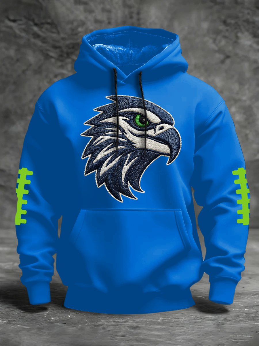 Men's Football Print Crew Neck Top