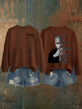 🔥Buy 3 Get 15% Off🔥Women's  2Pac Rapper Print Sweatshirt