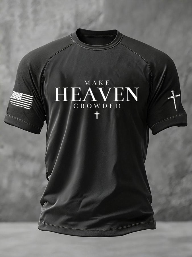 Men's Faith Print Casual T-Shirt