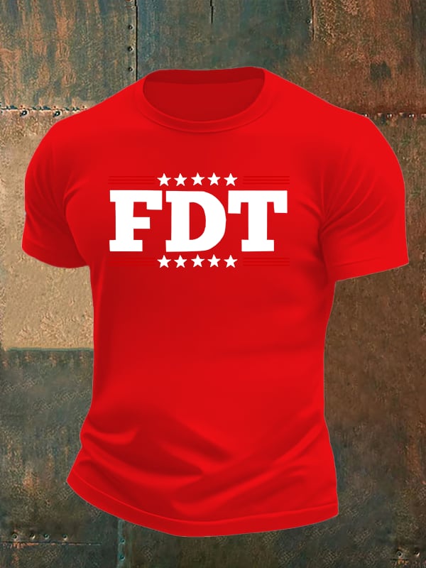 🔥Buy 3 Get 15% Off🔥Men's  FDT Print  T-Shirt