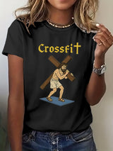 🔥Buy 3 Get 15% Off🔥Women's Crossfit Jesus  Print Casual T-Shirt