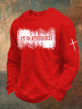 Men'S It is Finished Print Waffle T-Shirt