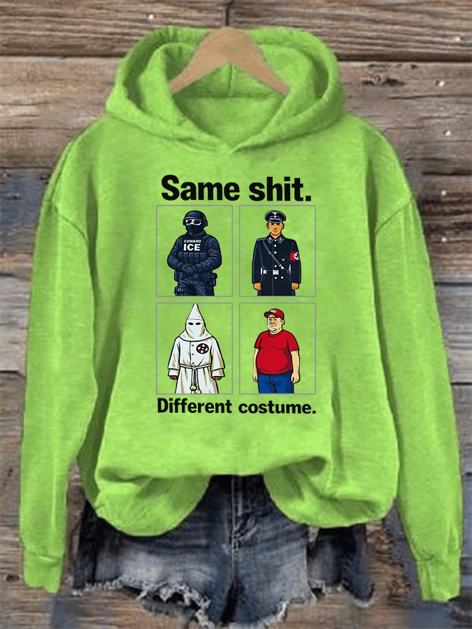 🔥Buy 3 Get 15% Off🔥Women's  Same shit Different costume  Print  Hoodie
