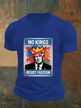 🔥Buy 3 Get 15% Off🔥Men's   NO KINGS RESIST FASCISM T-shirt