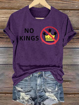 🔥Buy 3 Get 15% Off🔥Women's  NO KINGS Print T-Shirt