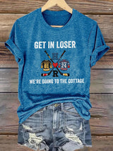 Women's Hockey Romance Print T-Shirt