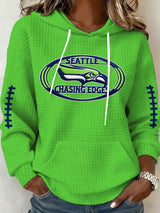 Women's Football Print Casual Sweatshirt