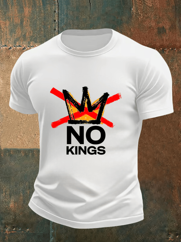 🔥Buy 3 Get 15% Off🔥Men's no kings in America print  T-Shirt