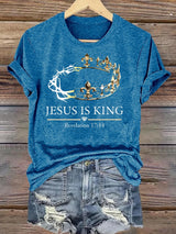Women's  Jesus Is King Christian  T-Shirt