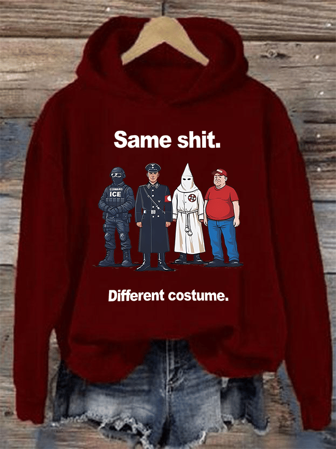 🔥Buy 3 Get 15% Off🔥Women's  Same shit Different costume  Print  Hoodie