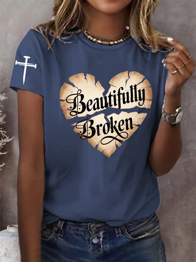 Women's Country Music Print Casual T-Shirt