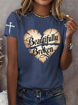 Women's Country Music Print Casual T-Shirt