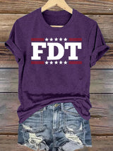 🔥Buy 3 Get 15% Off🔥Women's  FDT Print  T-Shirt