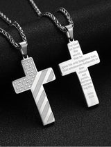 Cross Flag Alloy Necklace