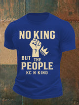 🔥Buy 3 Get 15% Off🔥Men's no king but the people KC N kind print  T-Shirt