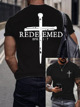 Men's Redemption And Forgiveness Print Short-Sleeved T-Shirt